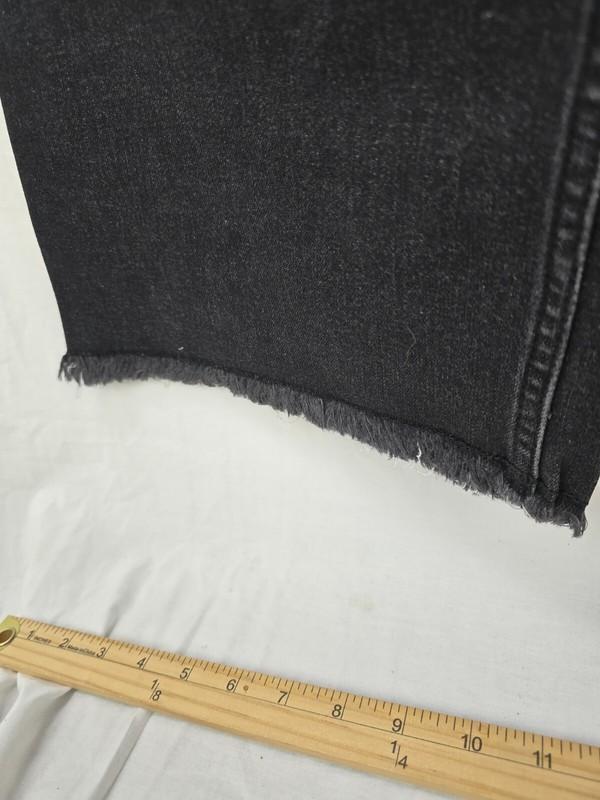 Billabong Free Fall Dark Wash Wide Leg Frayed Black Denim Jeans Y2K NWT Size 29