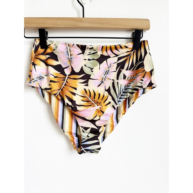 Billabong Postcards From Paradise Retro Reversible High Waisted Bikini Medium