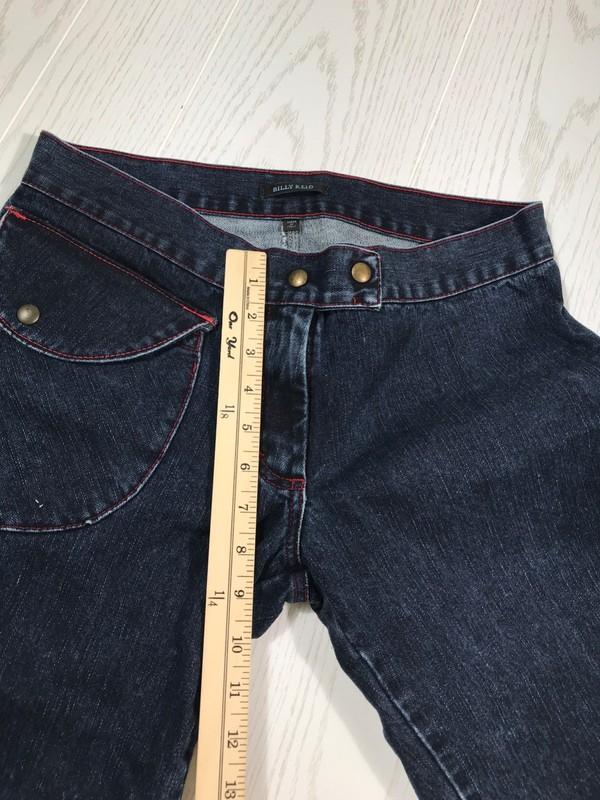 Billy Reid Jeans Women 28 Blue Capri Cotton Button Snap Low Rise Made In Italy