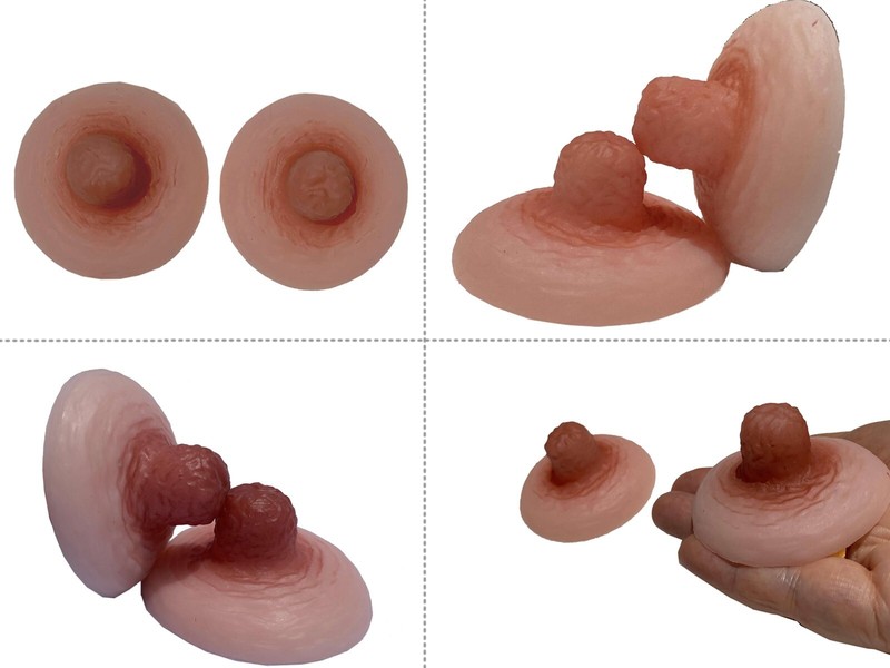 BIMEI Adhesive Silicone Nipple Reusable For BreastForm Drag Queen Transgender #9