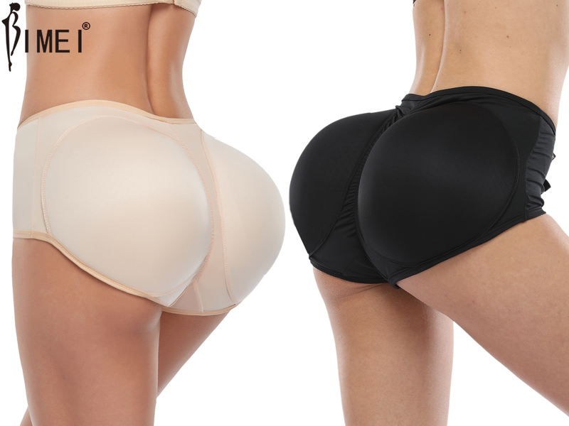 BIMEI One-piece Butt Lifter Padded Panties Women's Briefs Sponge Hip Enhanced