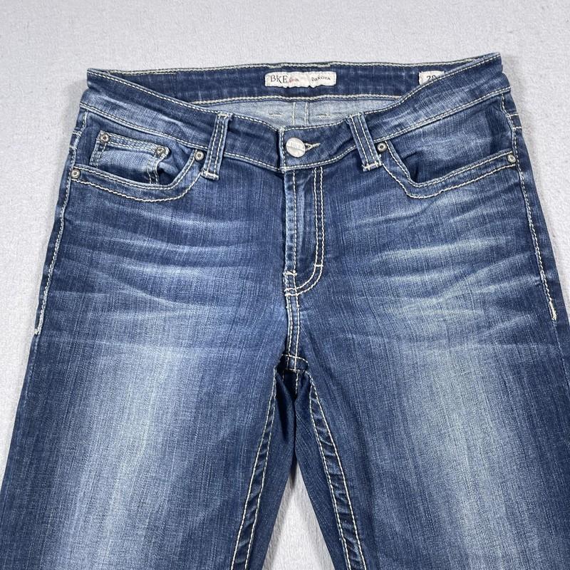 BKE Dakota Jeans Womens 28 Straight Leg Mid Rise Stretch Classic Casual Denim Pa