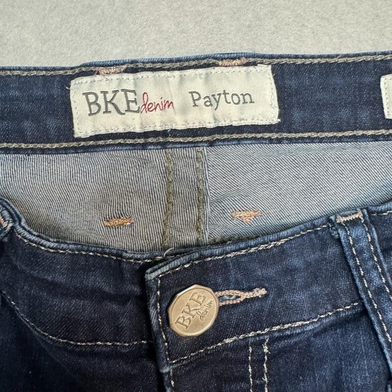 BKE Denim Payton Women's 30x31 1/2 Mid Rise Skinny Distressed Jeans Blue #1241