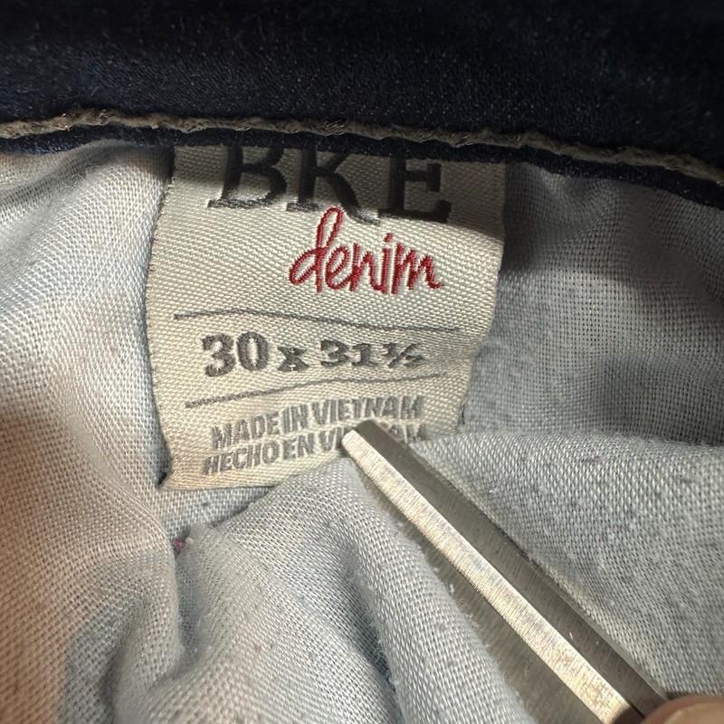 BKE Denim Payton Women's 30x31 1/2 Mid Rise Skinny Distressed Jeans Blue #1241