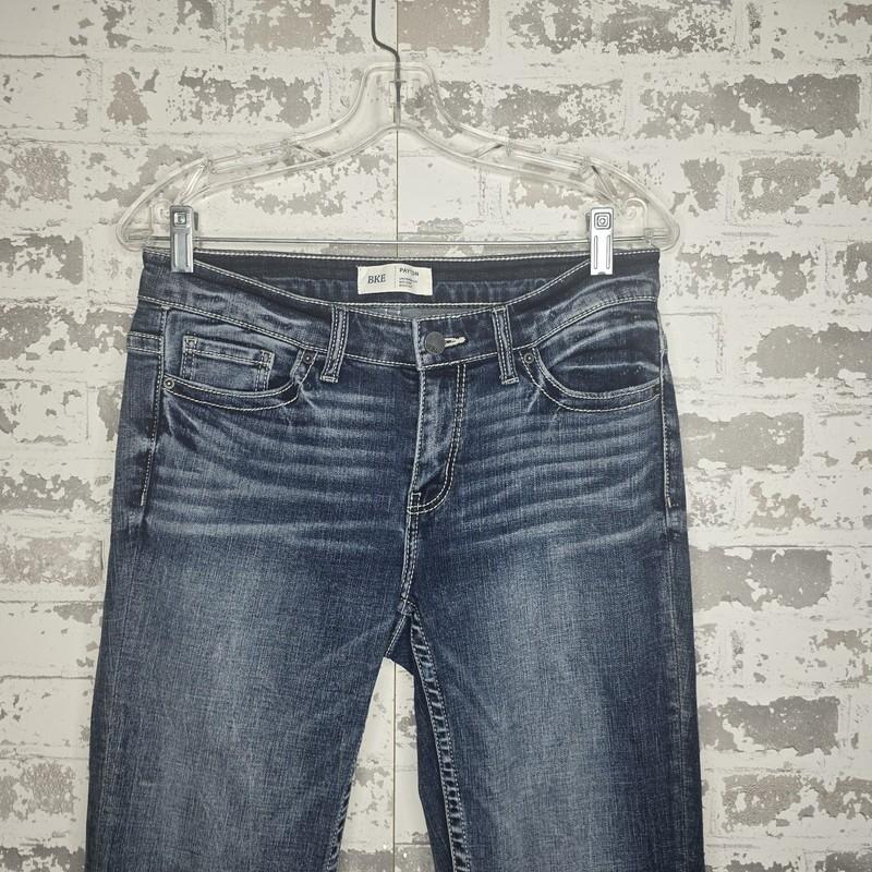 BKE Payton Womens Universal Fit Mid Rise Bootcut Denim Blue Jeans Fits 30"x31"