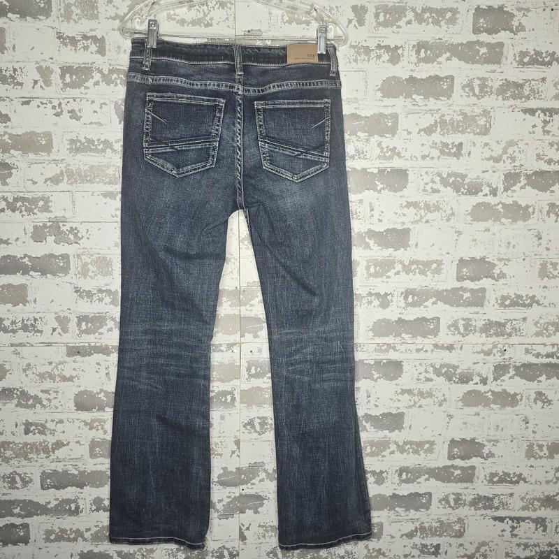 BKE Payton Womens Universal Fit Mid Rise Bootcut Denim Blue Jeans Fits 30"x31"