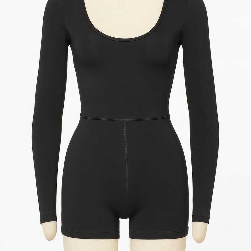 Black Aritzia Wilfred Free long sleeve romper Super sleek Aritzia Wilfred Size M