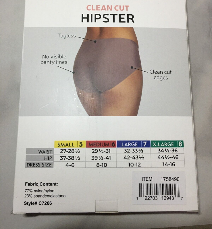 Black Bow 5-Pack Women Clean Cut Hipster Size Large Underwear Colors New