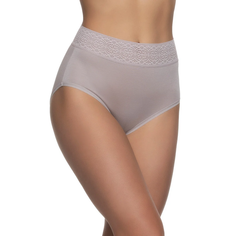 Black Bow Womens 5 Pack Medium Modal Stretch Underwear Briefs - Black Beige