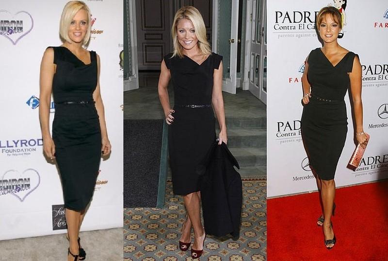 BLACK HALO Jackie O Belted Sheath Hollywood Celebrity Black Eclipse Dress