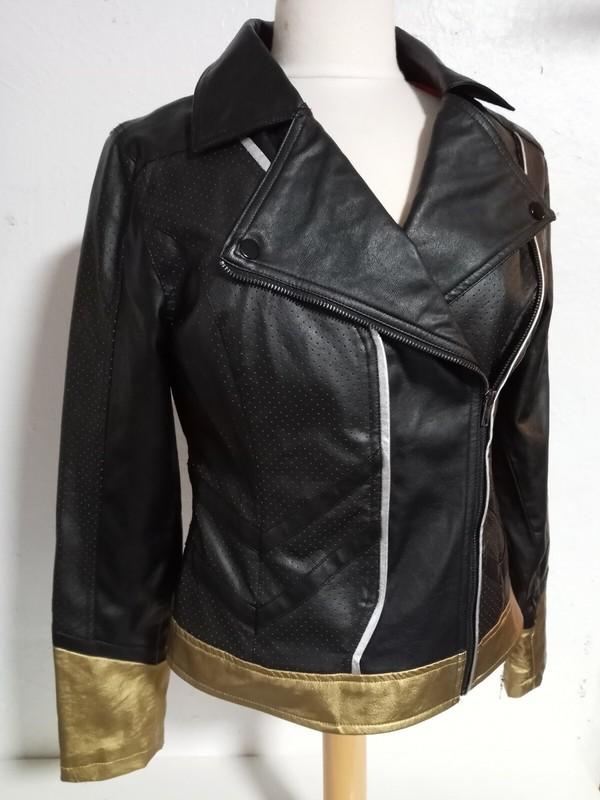 Black Widow/ Her Universe Marvel Faux Leather Moto Jacket Top Cosplay Official