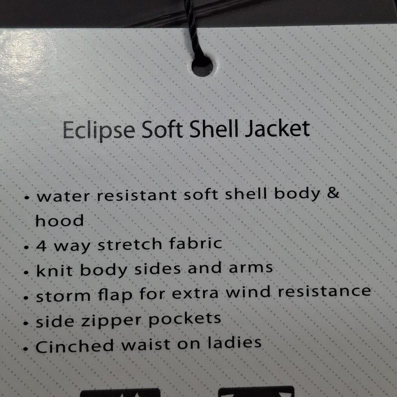 Black Womans Fossa Apparel Eclipse Soft Shell Jacket Toyota Gazoo Racing XL Hood