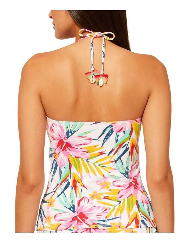 Bleu Rod Beattie Women's Convertible Shirred Bandeau Tankini Swim Top 6
