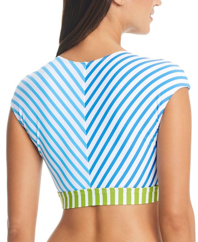 Bleu Rod Beattie Women's Cropped Tie-Front Swim Top