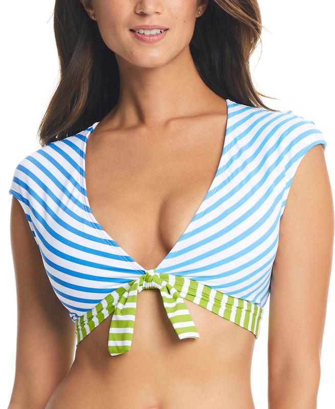Bleu Rod Beattie Women's Cropped Tie-Front Swim Top