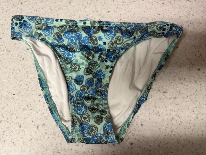 blue lined CARVE DESIGNS swimsuit bikiini bottom size small