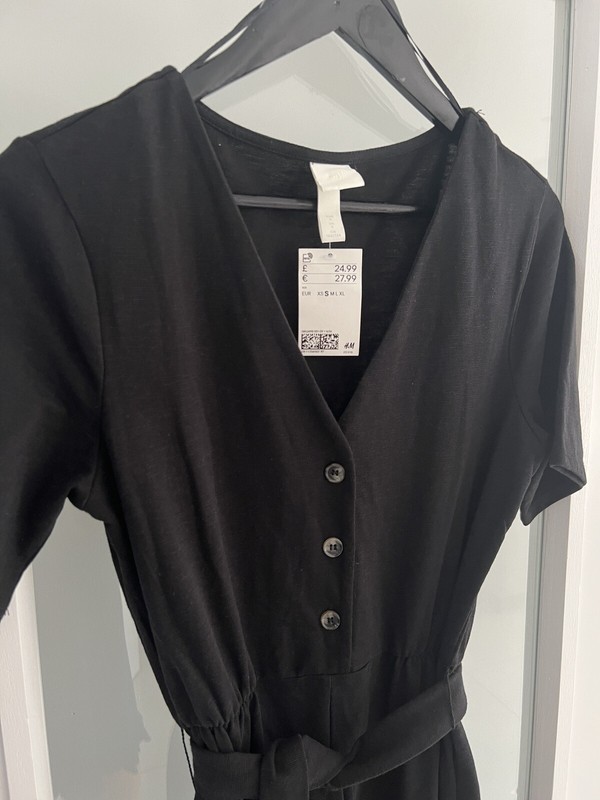 BNWt Brand New H&M Black Jumpsuit Small S