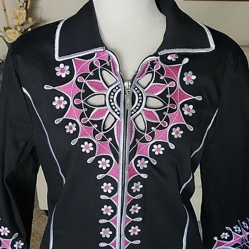 Bob Mackie Wearable Art Women's Jacket Size L