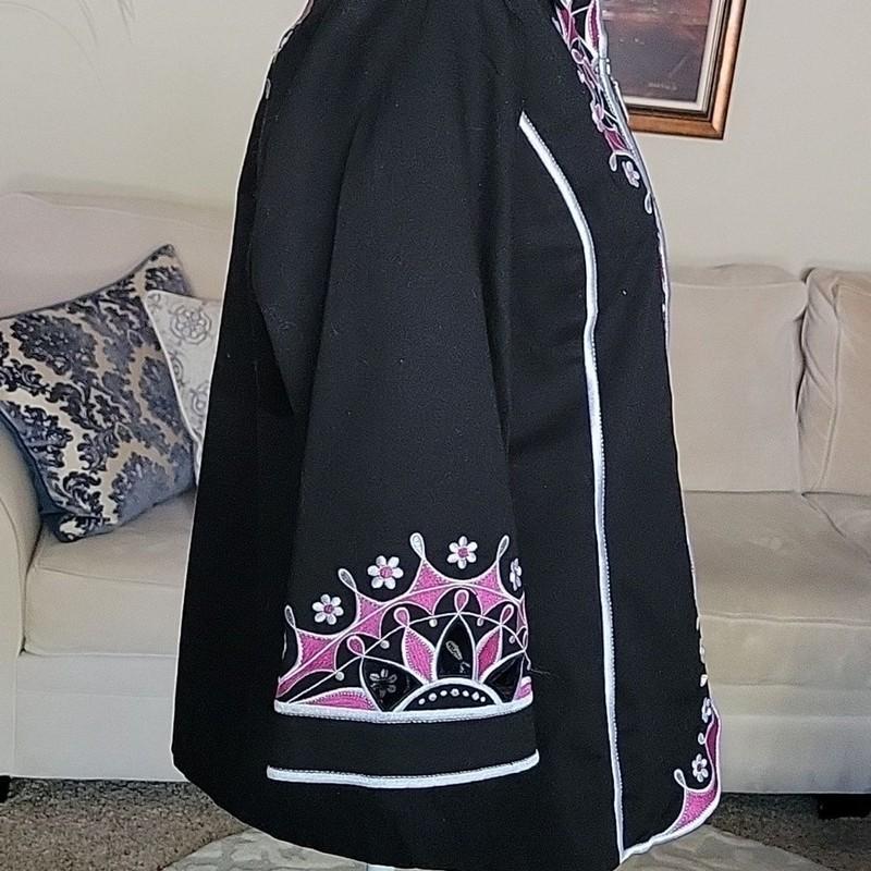 Bob Mackie Wearable Art Women's Jacket Size L