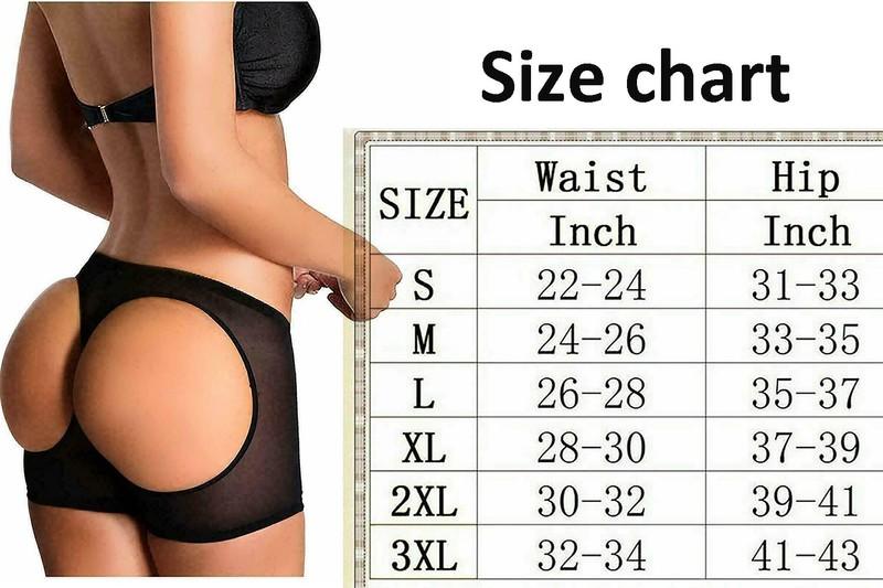 BOOTY INVISIBLE LIFT BUTT LIFTER SHAPER PANTY TUMMY CONTROL BOYSHORTS UNDERWEAR