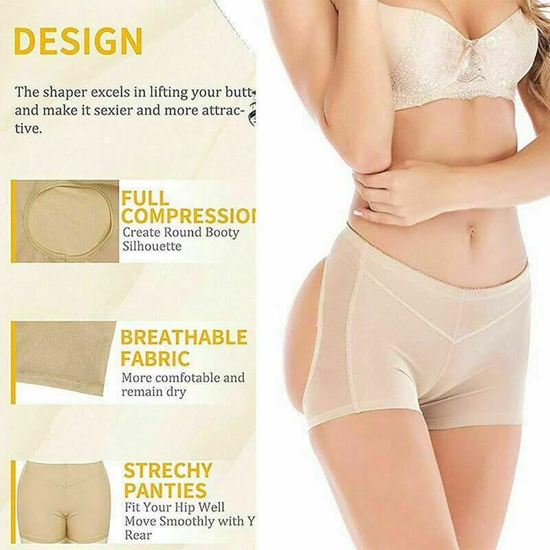 BOOTY INVISIBLE LIFT BUTT LIFTER SHAPER PANTY TUMMY CONTROL BOYSHORTS UNDERWEAR