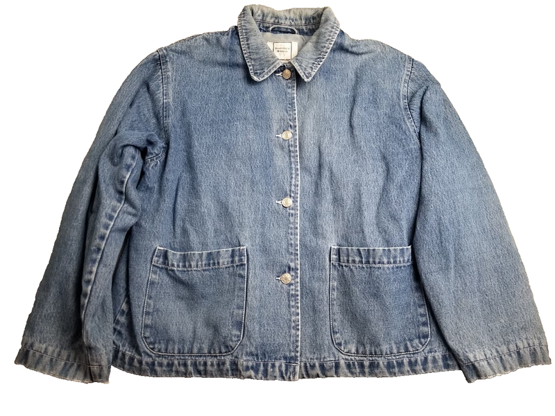 Boundary Waters Jacket Womens Medium Outdoor Barn Short Shaket Farm Vintage Blue