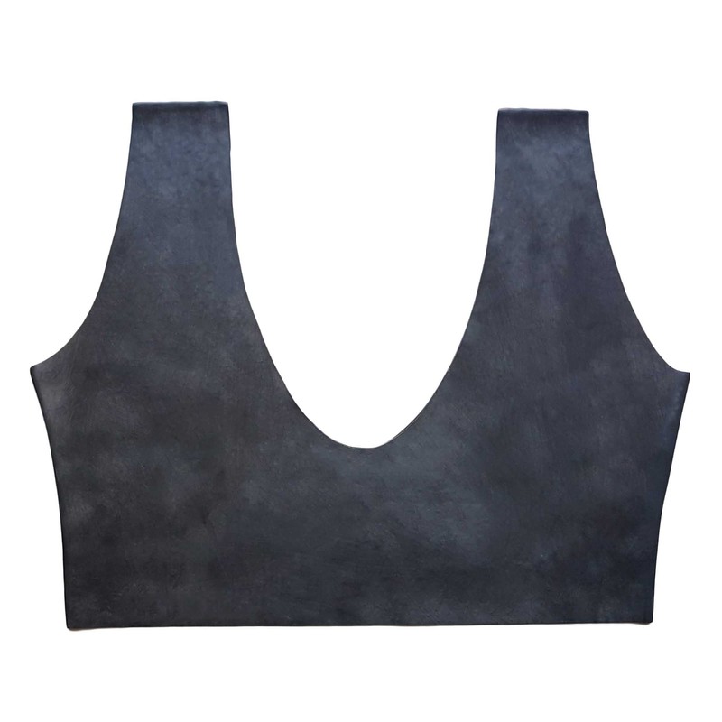 Brand New Latex Rubber Black Bra Brassiere Top Bustier (one Size)