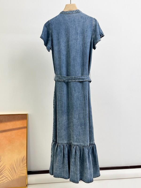 Brand New Rails Women Summer Mid Blue Kahlo Denim Long Dress XS S M L XL