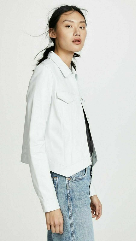 Brand New Women 100% Genuine Lambskin Leather Jacket Biker Stylish Slim Fit #A01