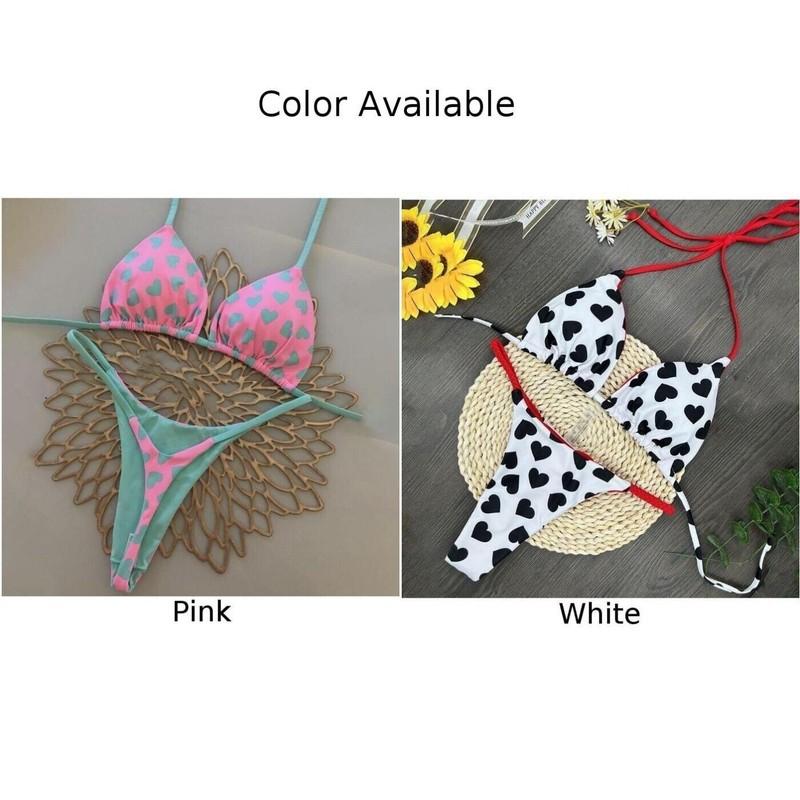 Brazilian Bikini Swimsuit High Waist Thong Set Women Swimwear Beach Wear