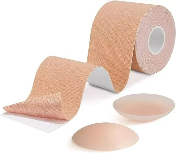 Breast Up - Premium Breast Lifting Tape 6 Meter Boob Up With Bra Nipple Cover