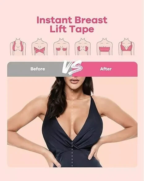 Breast Up - Premium Breast Lifting Tape 6 Meter Boob Up With Bra Nipple Cover