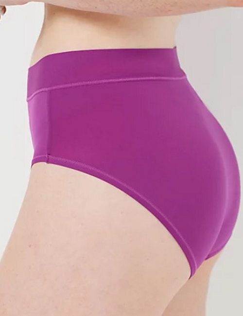 Breezies White Infinite Stretch Microfiber Hi-Cut Brief New Panty