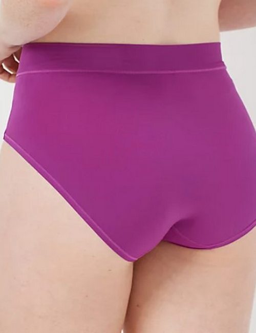 Breezies White Infinite Stretch Microfiber Hi-Cut Brief New Panty