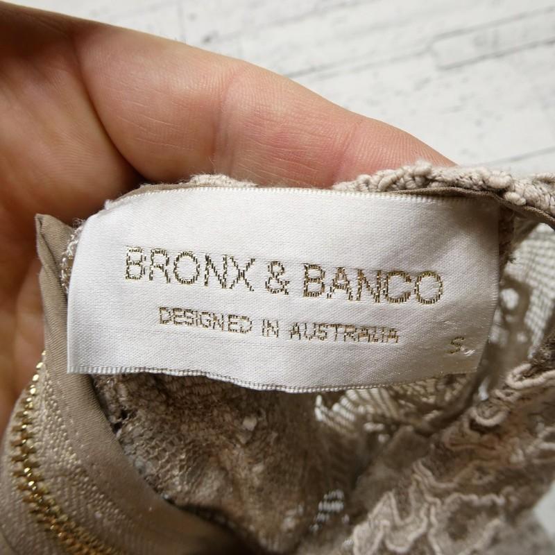Bronx & Banco Dress Womens Small Lace Sheath Mini Lined Australia Long Sleeve