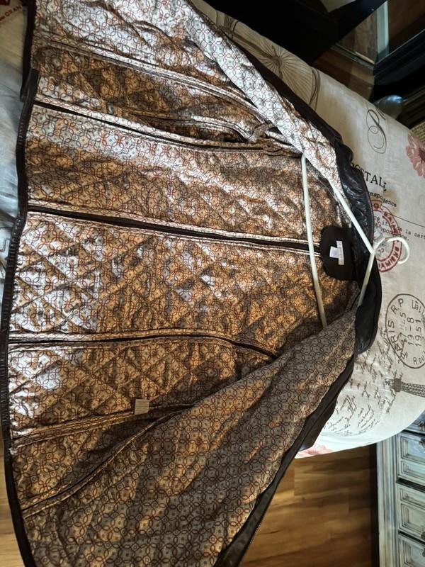 Brown Quilted Leather XL Women’s Jacket