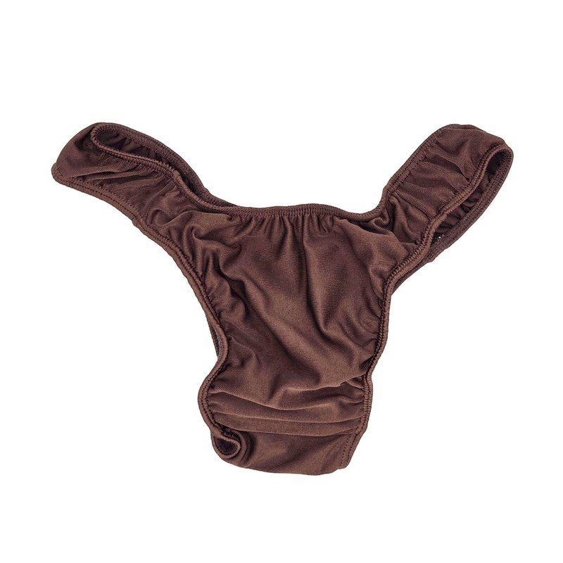 Brown Satin Tucking Gaff – Crossdresser & Transgender Smooth Front Panty