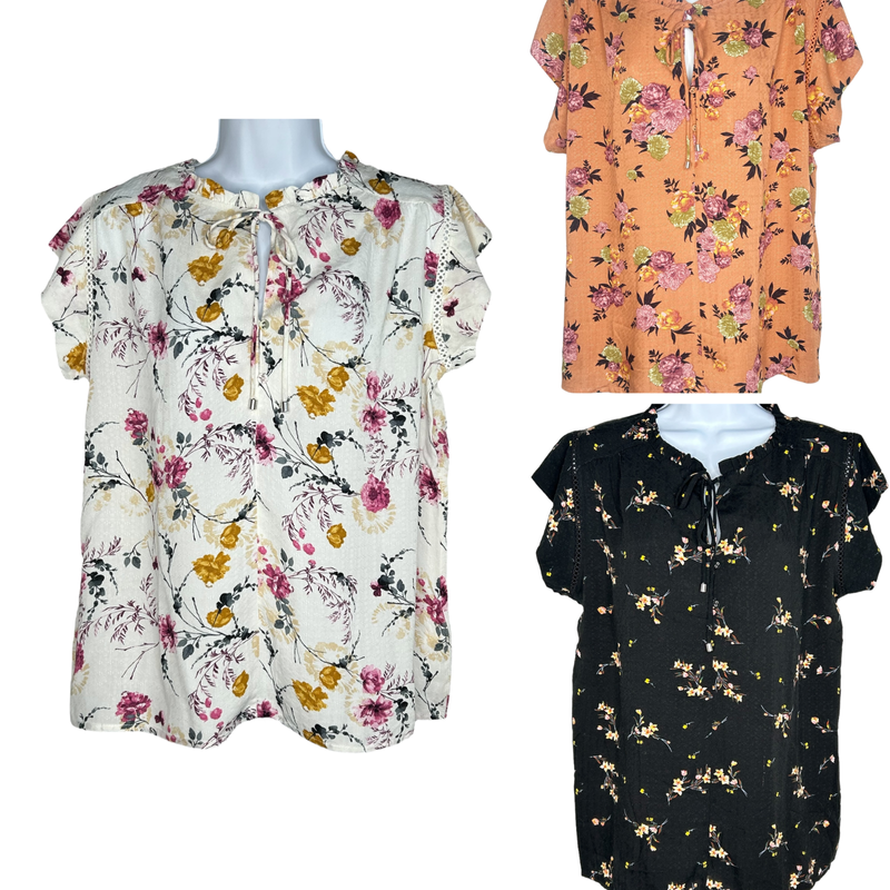 Buffalo by David Bitton Flutter Sleeve Top Blouse *You Choose Color & Size*