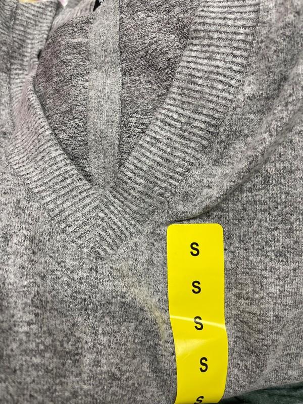 Buffalo David Bitton Ladies' Soft Cozy V-Neck Long Sleeve Top GRAY Choose Size