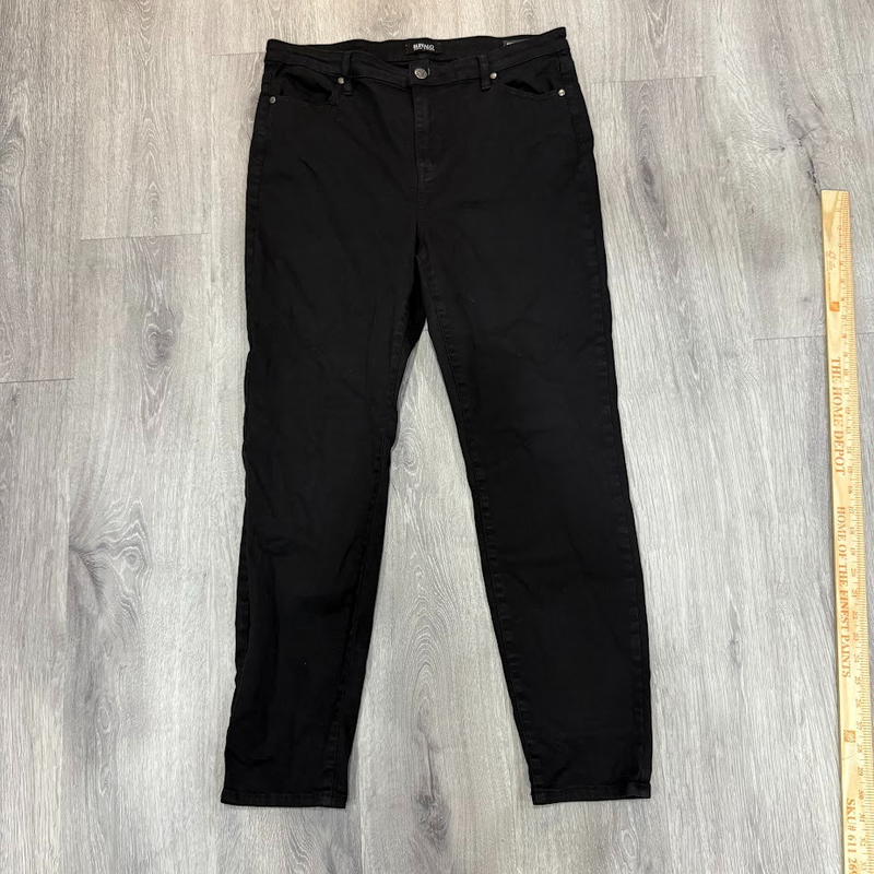 Buffalo David Bitton Women’s Hanna High Rise Skinny Jeans Size 12/32 Black Soft