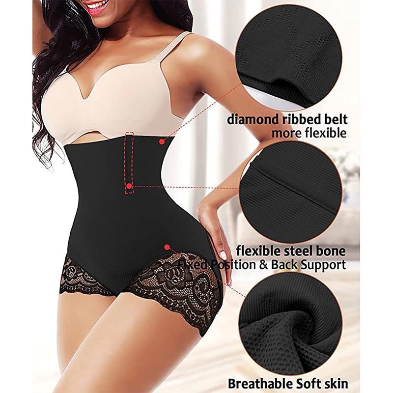 Butt Lift Underwear Girdle Women's High Waist Boned Booster Booty Control Shaper
