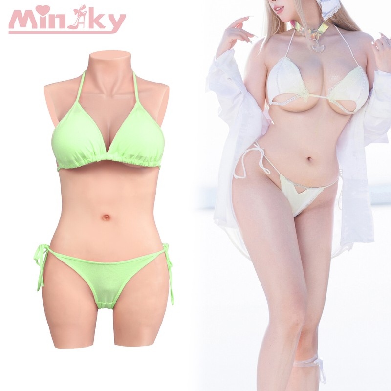C Cup Silicone Breast Forms Realistic Body Suit Fake Vagina Crossdresser Cosplay
