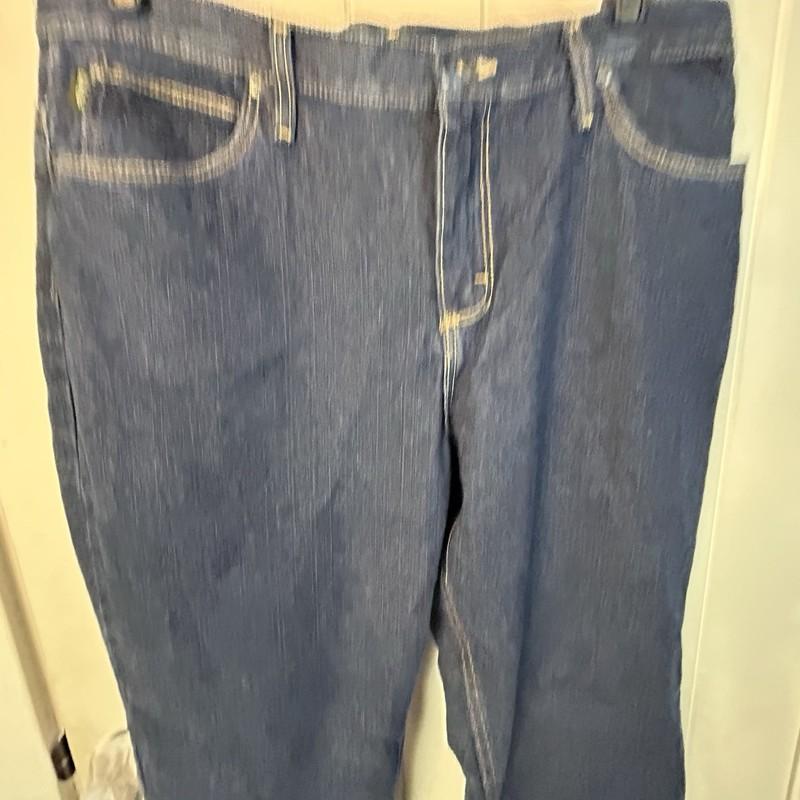 Cabelas Womens Fleece Lined Denim Blue Jeans Pants Size 14L Farm Girl Work