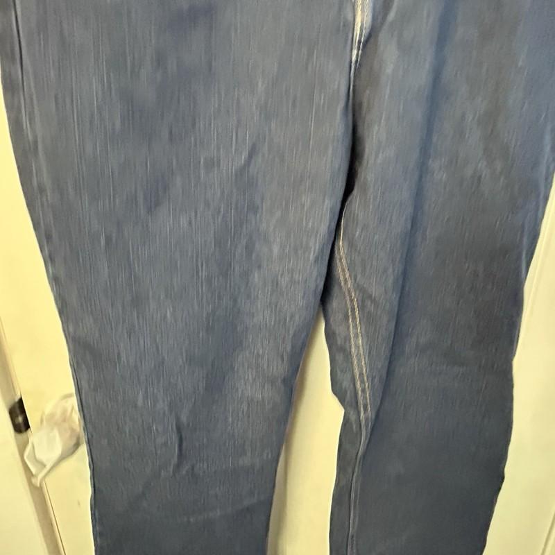 Cabelas Womens Fleece Lined Denim Blue Jeans Pants Size 14L Farm Girl Work