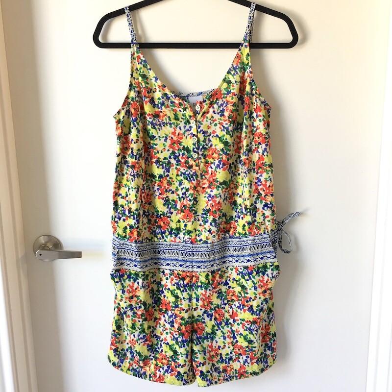 CAbi Cruise Fiesta Romper Limited Release Size Small Style #5261 Multicolor