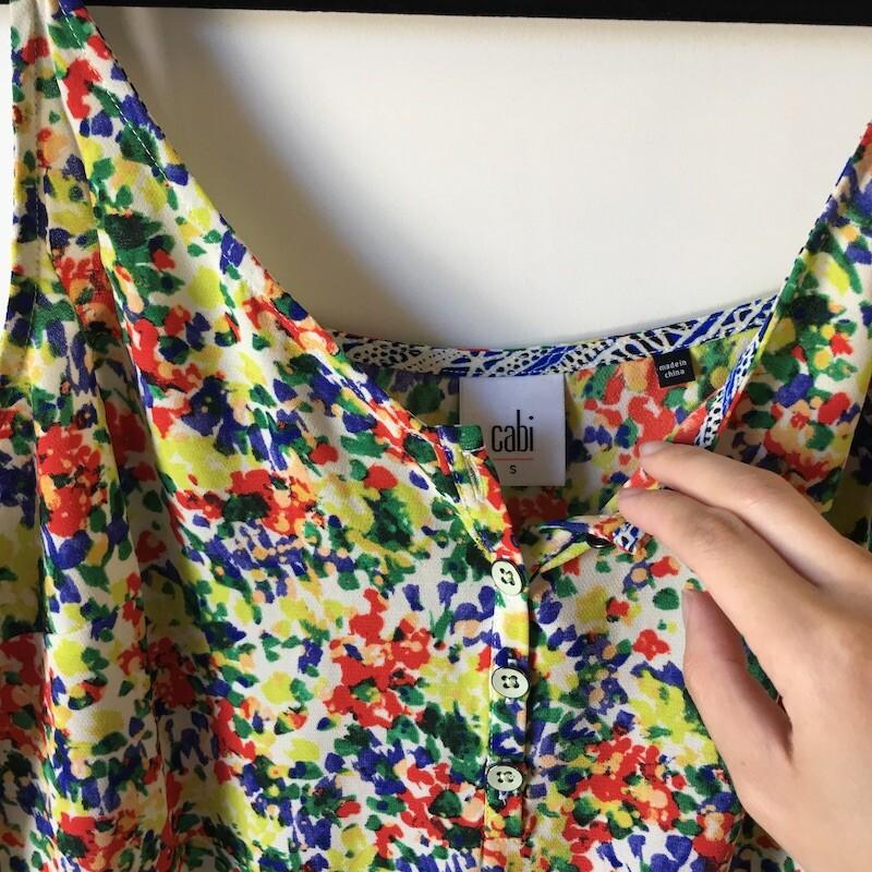 CAbi Cruise Fiesta Romper Limited Release Size Small Style #5261 Multicolor