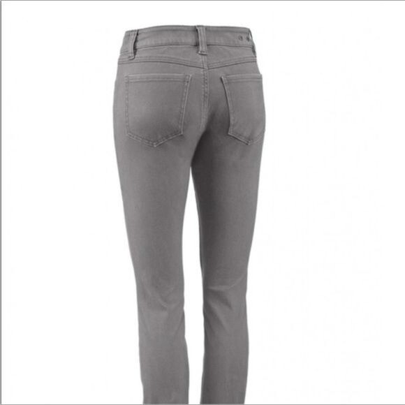 CABI High Skinny Jeans Smoked Pearl Gray Sz 4 #3565