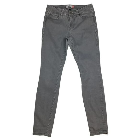CABI High Skinny Jeans Smoked Pearl Gray Sz 4 #3565