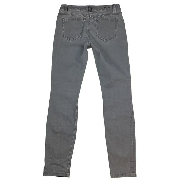 CABI High Skinny Jeans Smoked Pearl Gray Sz 4 #3565