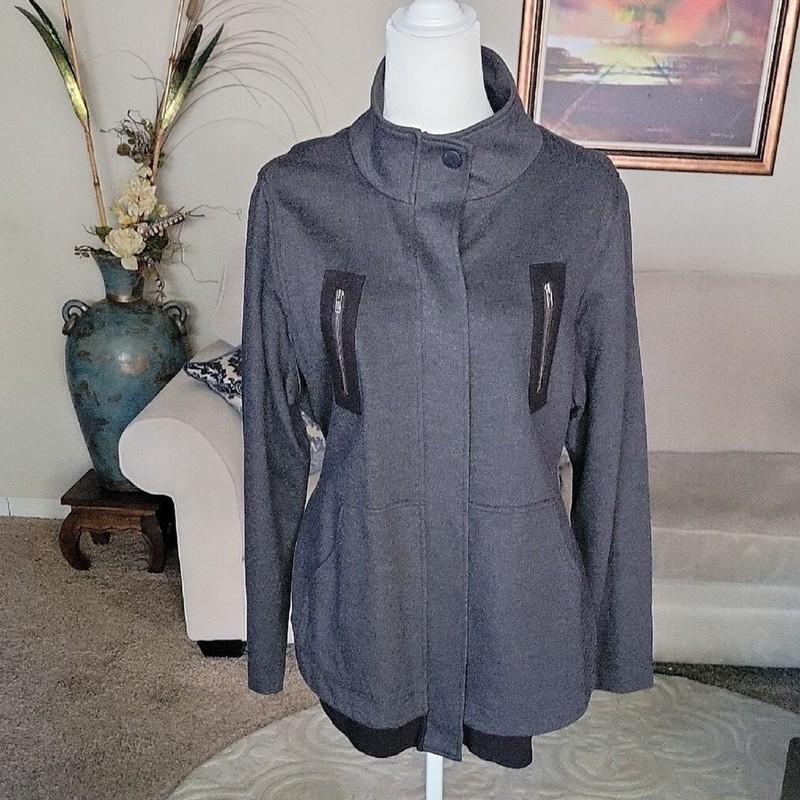 CAbi Women's Charcoal Utility Jacket Size L